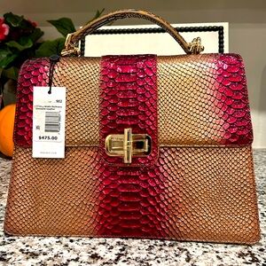 Brahmin Hallie Pomegranate Harkness